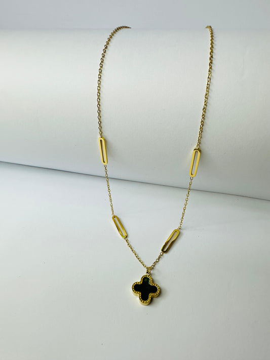 Black clover pendent