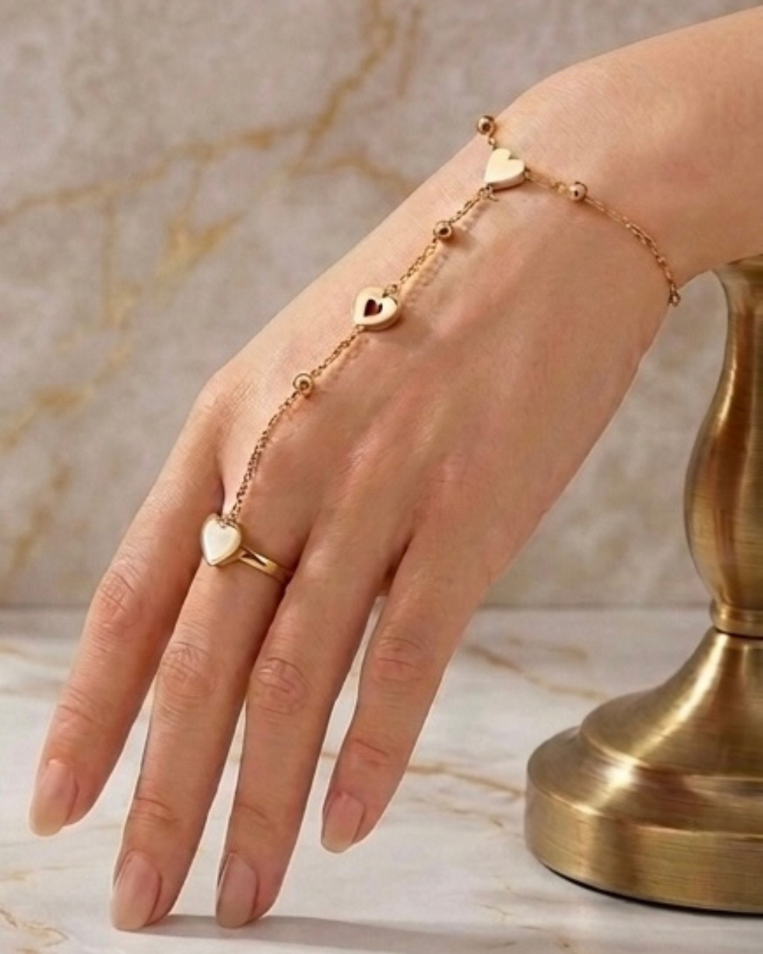 Aura Heart Link Hand Chain