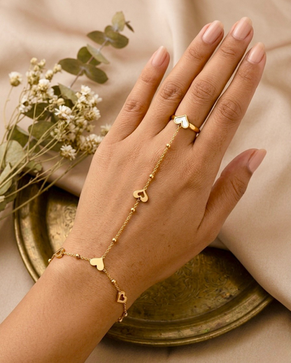 Aura Heart Link Hand Chain
