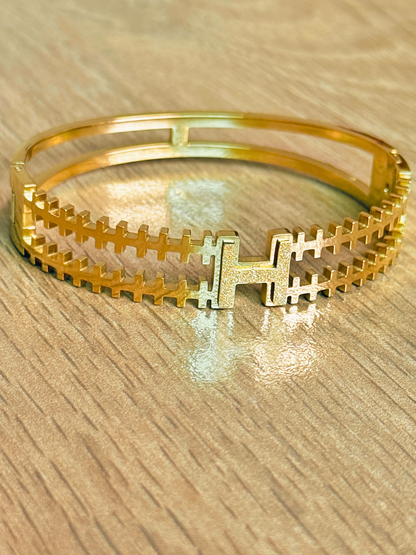 Glittery H bangle