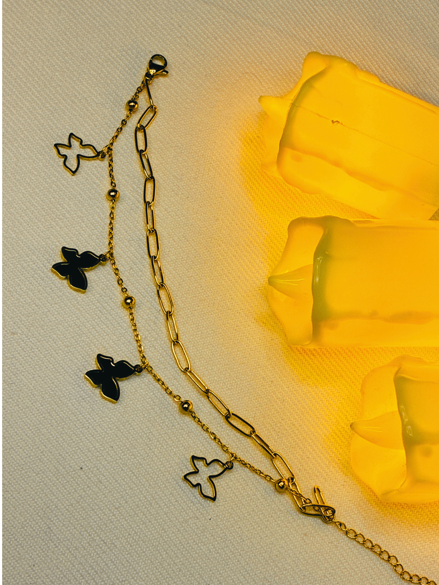 Butterfly charm bracelet