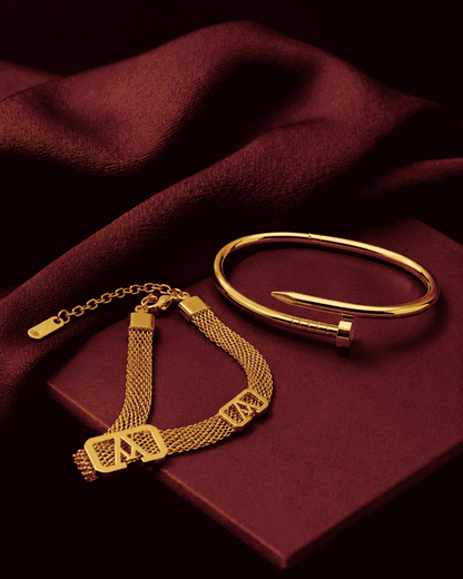 2 in 1 Handcuff & Bracelet Set