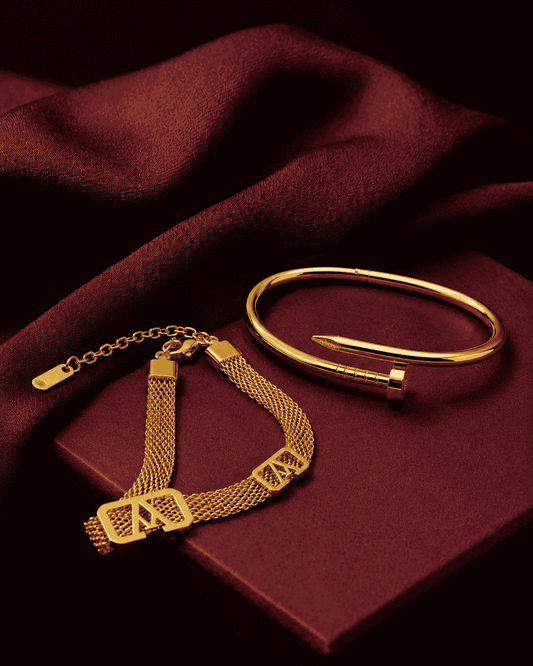 2 in 1 Handcuff & Bracelet Set