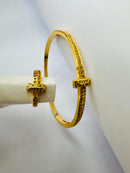 Fancy T bangle with ring