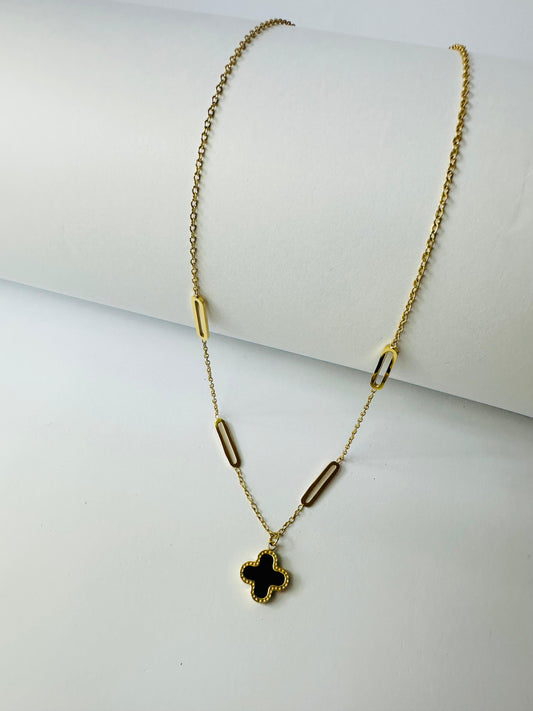 Black clover pendent