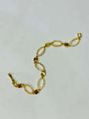 Fancy oval bracelet