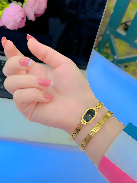 Bangles pair (Clock & Versace)